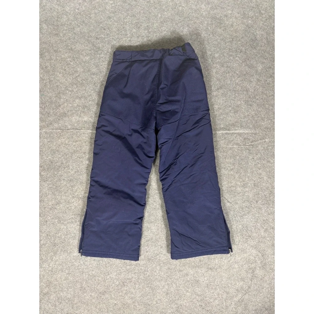 LL Bean Kids Navy Blue‎ Insulated Snow Pants Ski Bibs Size 6X-7 0KNM3